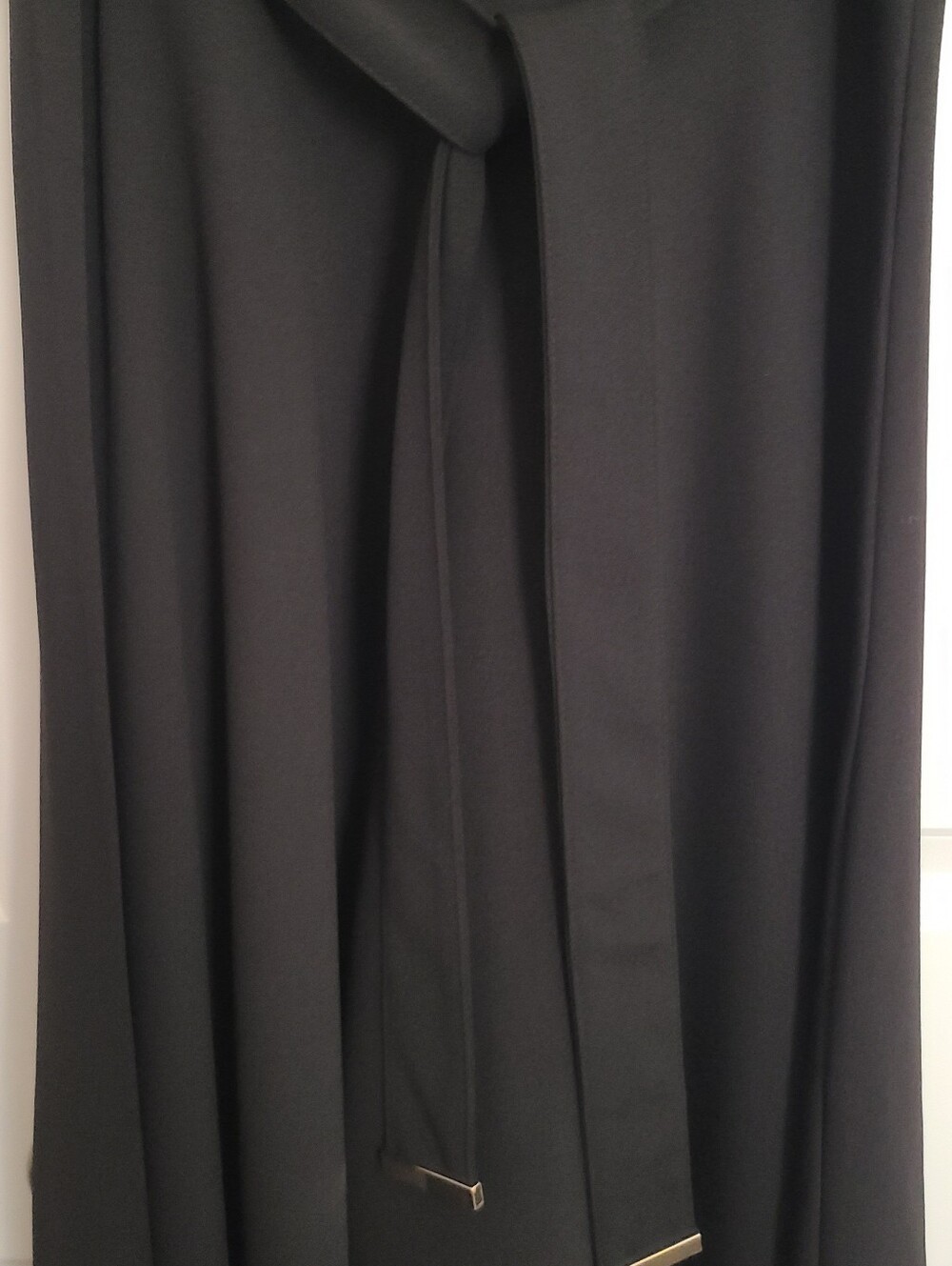 Calvin Klein Black Belted Midi Dress Size 6 - Picture 3 of 12